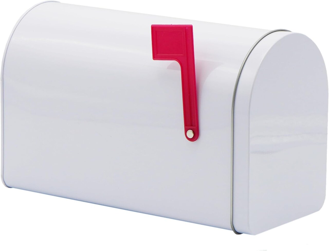 4E's Novelty 9" Tin Mailbox for Kids – Valentines Classroom Mailbox & Outdoor Pretend Play Toy